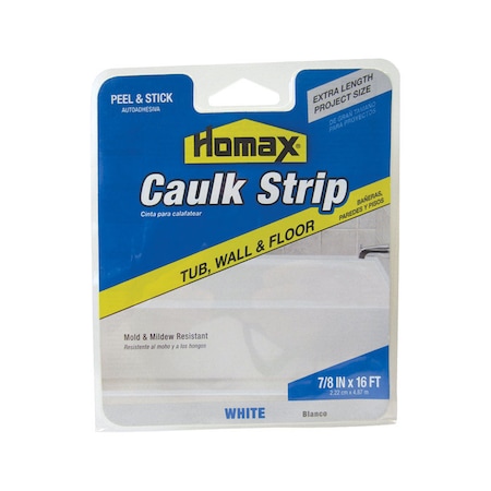 Homax Homax White Silicone Caulk Strips 7/8 in. x 16 ft. 3072